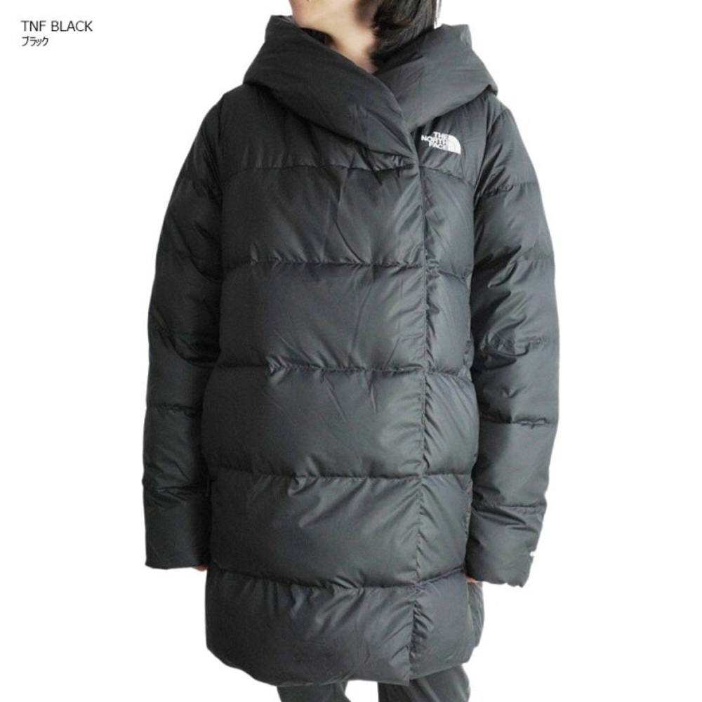 Womens The North Face TNF Hooded 550-Down Asymmetrical Coat